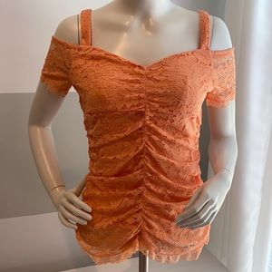 Lace Cold Shoulder Top